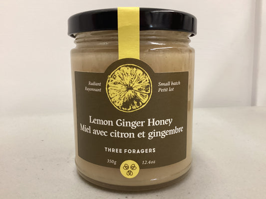 Honey - Infused  Lemon Ginger Honey - Three Foragers