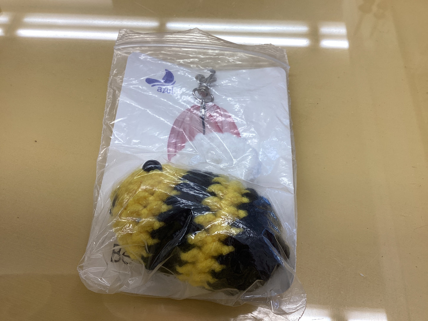 Soft Bee Toys - Crocheted /Azul