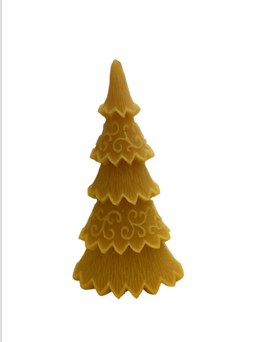 Beeswax Candles - Christmas Tree 8"