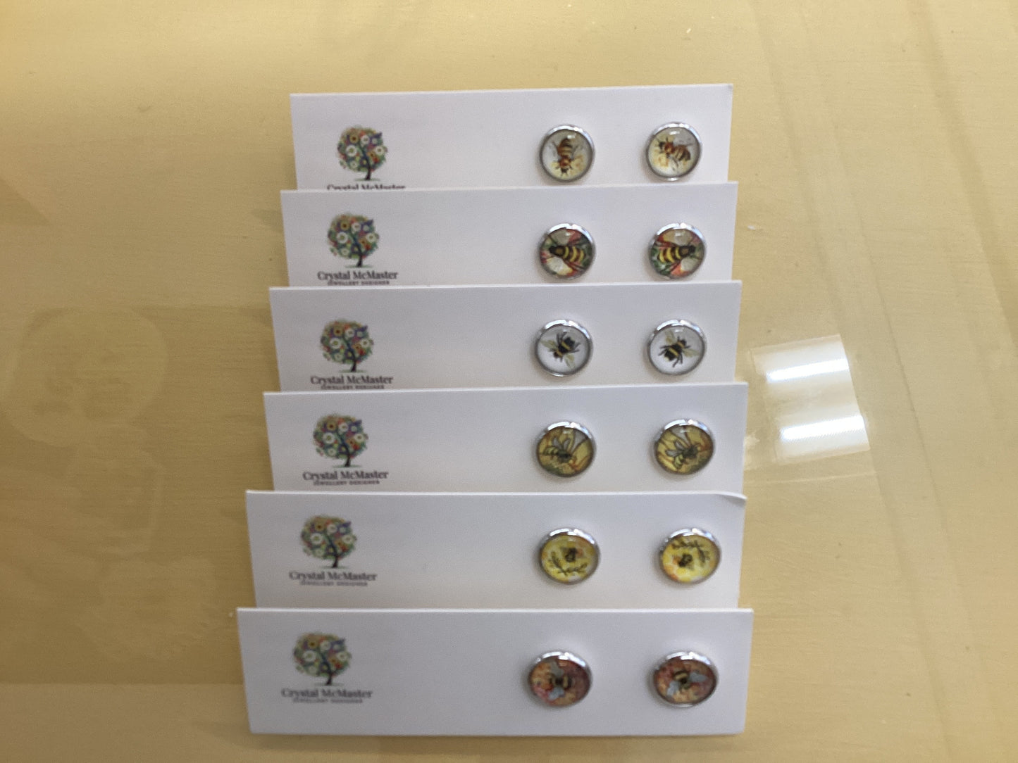 Earrings With Bee - By Crystal McMaster