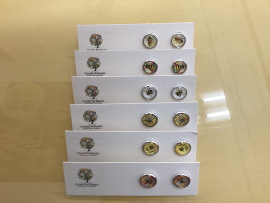 Earrings With Bee - By Crystal McMaster