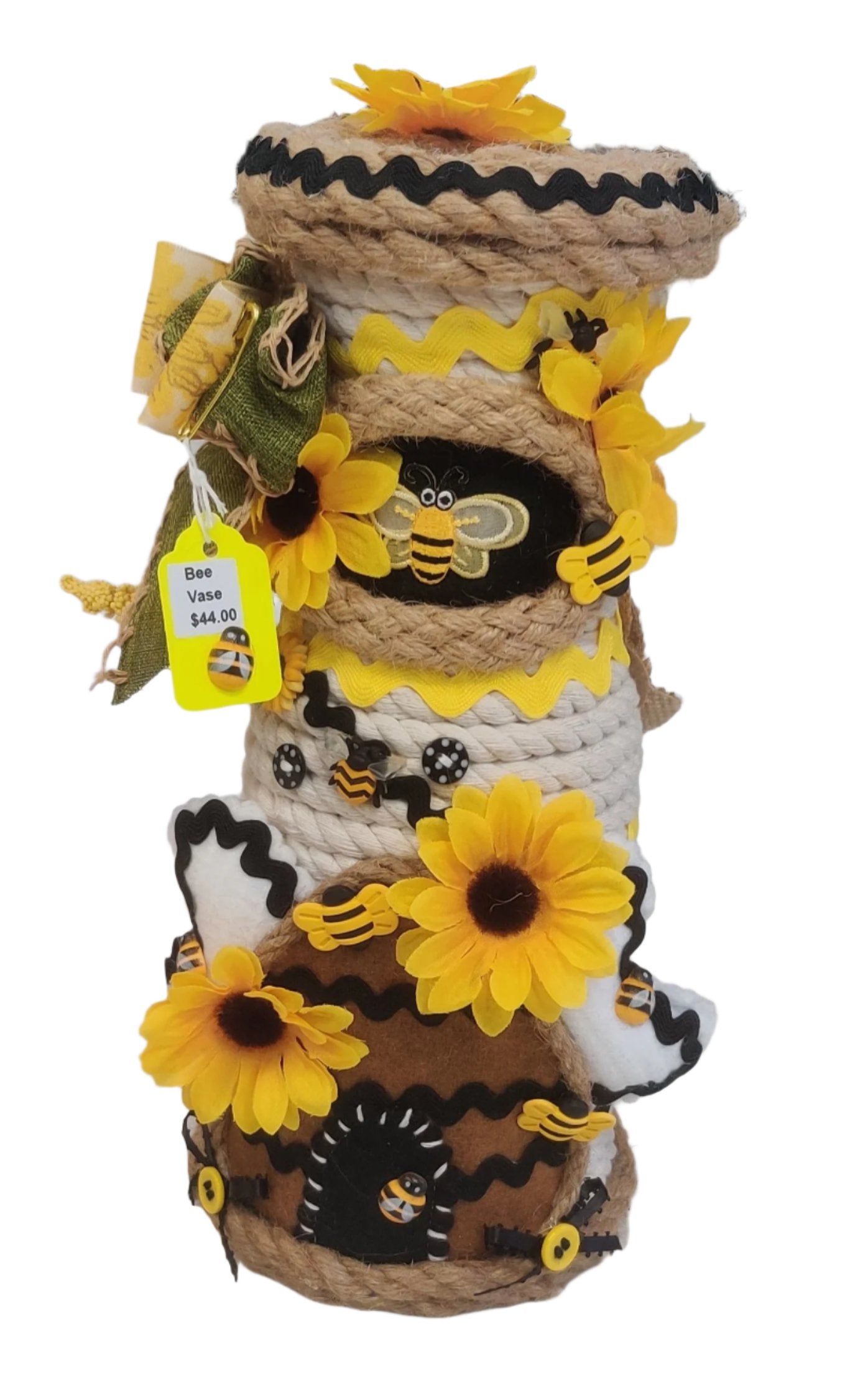 Bee Sunflower Vase