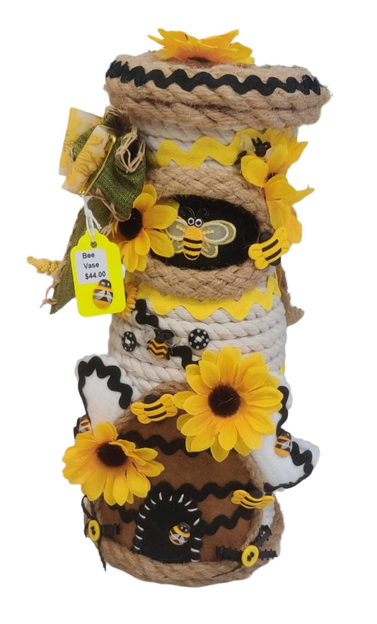 Bee Sunflower Vase