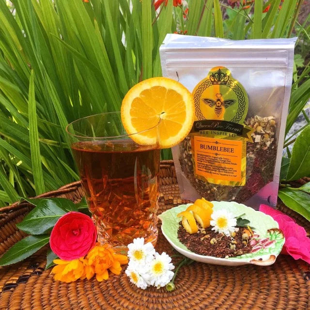 Tea - Chamomile Herbal Tea with Hibiscus & Rose - Honey Bee