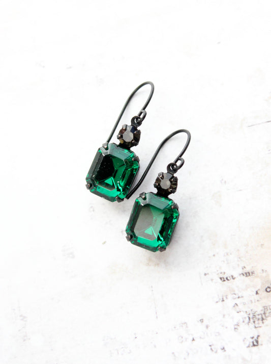 Earrings - Emerald Green Jewels