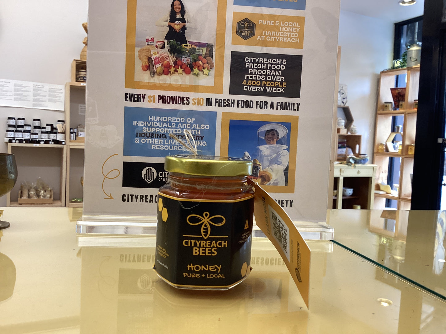 Cityreach Bees HoneyGlass Honey Bear/55ml