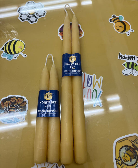 Candle - Tapered Pairs - Honey Bee Zen