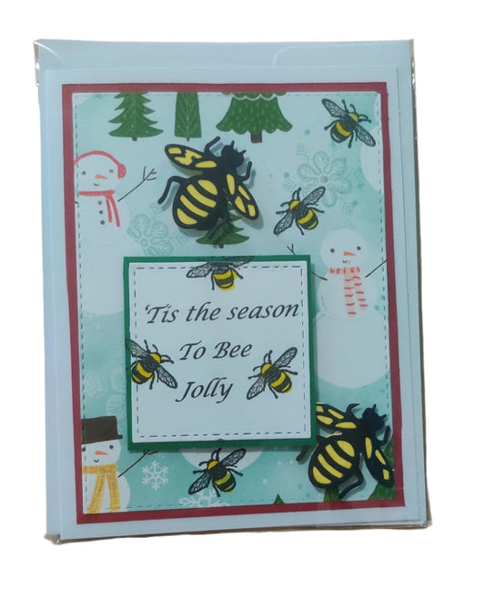 Christmas Cards - Tis the season to bee jolly - by Judyannz