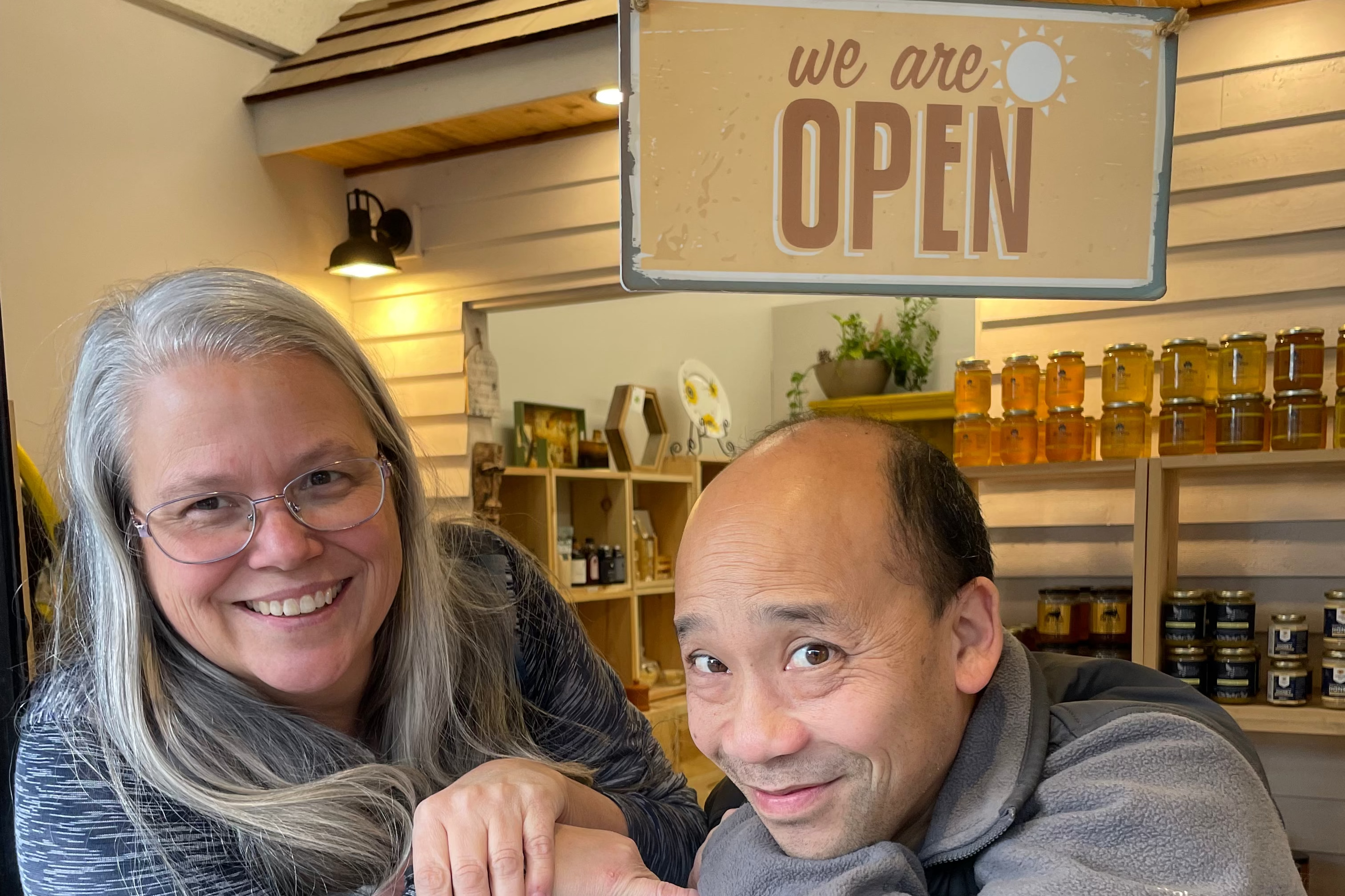 Ninna and Winston We are Open