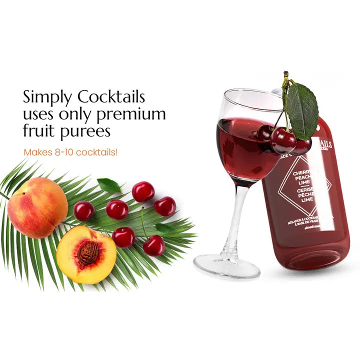 Cherry & Peach Cocktail Mix - 16oz