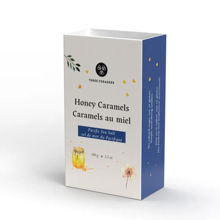 Sea Salt Honey Caramels - Three Forager