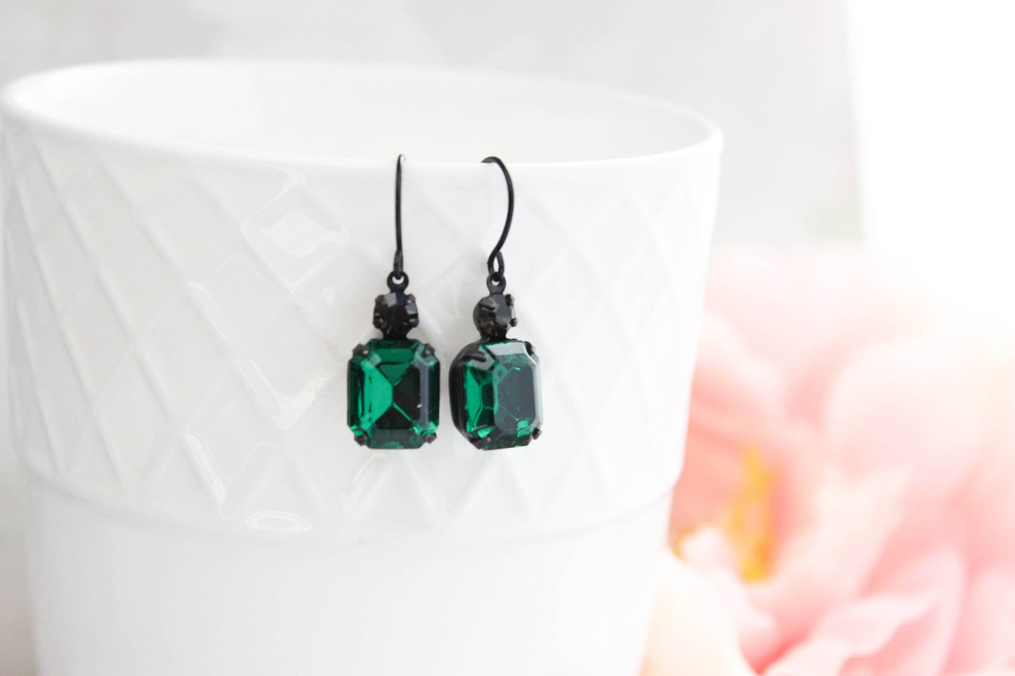 Earrings - Emerald Green Jewels